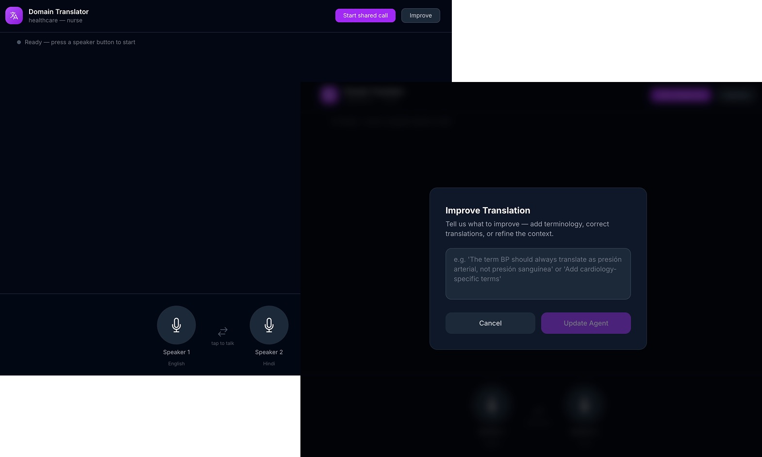 Vibe-coded app prototype